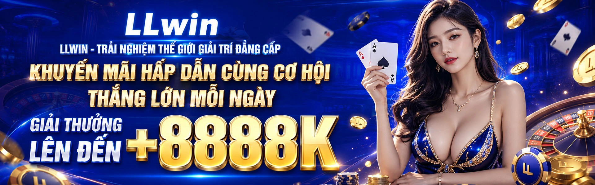 Banner LLWin giới thiệu cổng thông tin game online và nội dung mới
