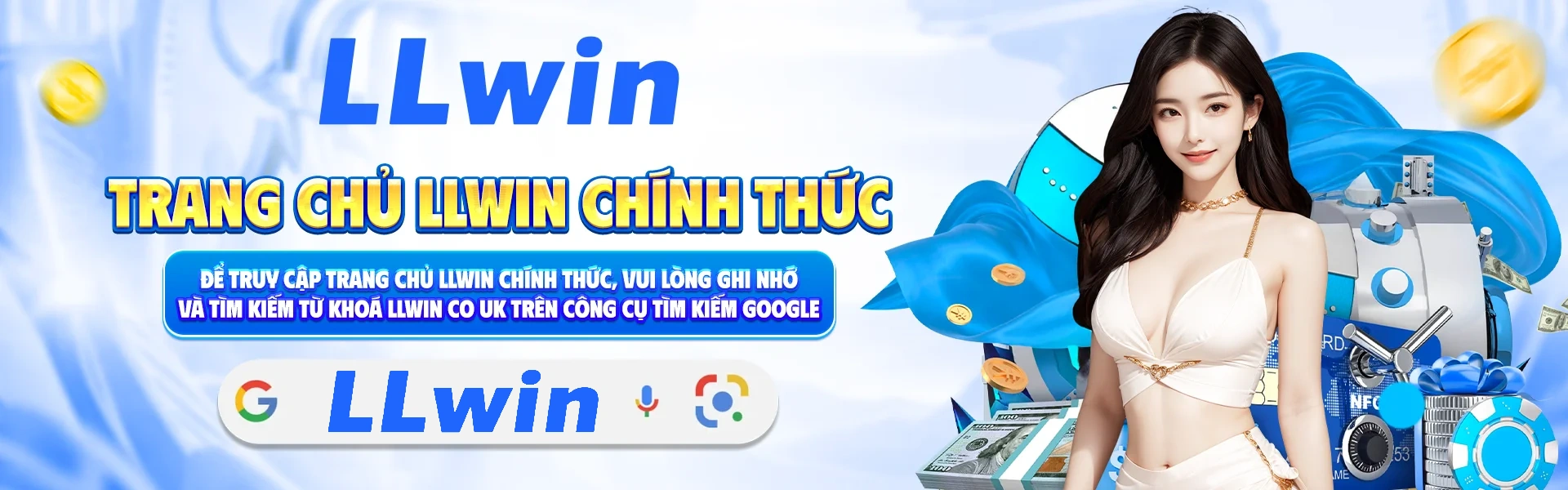 Banner LLWin về Thể thao, Casino, Game bài, Nổ hũ và Bắn cá